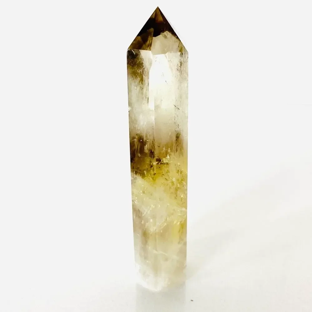 Citrine Polished Genuine 5” Crystal Point Boho Gypsy Meditation Yoga Gemstone